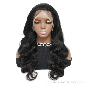 WKS Wigs   Virgin Hair Wigs Body Wave 13x4 Lace Front Human Hair Wigs